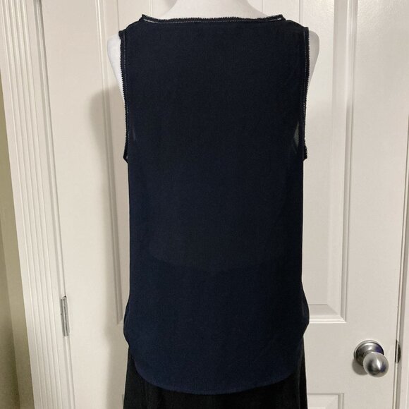 BANANA REPUBLIC Dark navy blue scoop neck camisole tank top ~ VINTAGE XS SMALL - Picture 9 of 9